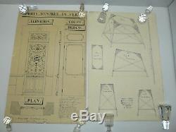 15 Boards Studies Original Drawings Compagnon Serrurier Des Annees 30 Wrought Iron