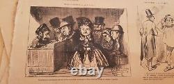 19 Lot 19 Planches D'imprimerie E Plon Drawing Daumier Grévin Randon Cartoon