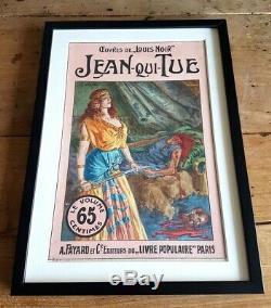 1910 Jan Starace Beautiful Original Gouache Blanket Louis Black Jean-qui-tue