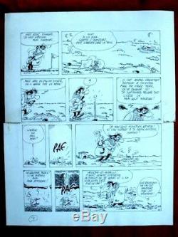 2 Jannin Original Plates For Newspaper Spirou Albumdessin Originalbd