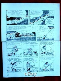 2 Jannin Original Plates For Newspaper Spirou Albumdessin Originalbd