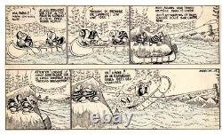 2 Original Drawing Boards Original Comic Marijac Rouletabosse For Pierrot 1935