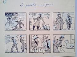 2 original comic strips signed by LUC LEGUEY. The Magic Pistol