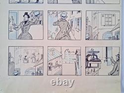 2 original comic strips signed by LUC LEGUEY. The Magic Pistol