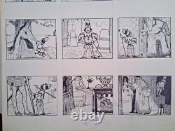 2 original signed comic strip pages (LUC LEGUEY). Tom Thumb