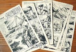 20 Original Boards Drawing By Vittorio Cossio Complete Story Circa 1960