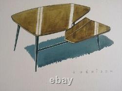 3 Original Drawing Boards By R. Magnat Interior Decor/ Vintage Furniture