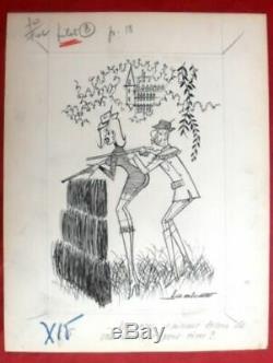 4 Original Drawings Of A.g. Badert Bd Original Board