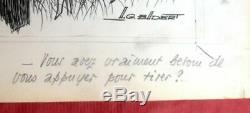 4 Original Drawings Of A.g. Badert Bd Original Board