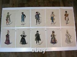 48 Boards Opera Theatre La Boheme (puccini) 1896 Original Drawing Costume Decoration