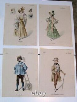 48 Boards Opera Theatre La Boheme (puccini) 1896 Original Drawing Costume Decoration