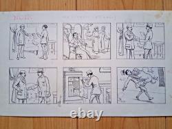 A series of 2 unsigned comic strip pages. First World War