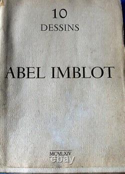 Abel Imblot Painter Charentais Album Dessins 10 Planches 1963