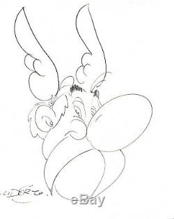Albert Uderzo Original Drawing Asterix Signed