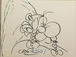 Albert Uderzo Original Drawing Obelix