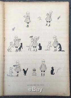 Album Cats Théophile-alexandre Steinlen Drawings Boards 26 1898