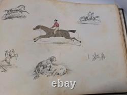 Album of Original Drawings 1853-1855 Bound in Leather 22 Plates