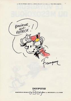 André Franquin Drawing Spirou Signed