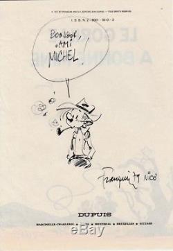 André Franquin Original Drawing Fantasio