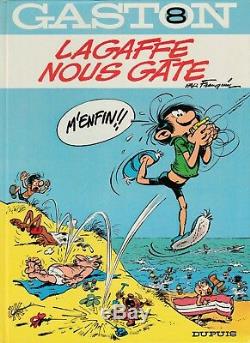 André Franquin Original Drawing Le Cat Signed In The Album Lagaffe Nous Gâte