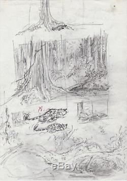 André Franquin Preparatory Drawing Album Marsupilami