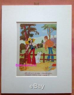 André Vigno Pin Up Painting Board Original (art Drawing Days Of France Kiraz)