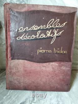 Antique Art Deco, Interior Design Furniture, Original Drawing Board by Pierre Tridon