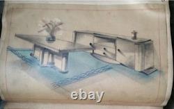 Antique Book, Art Deco Furniture Design, 188 Drawing Plates, Pierre Tridon