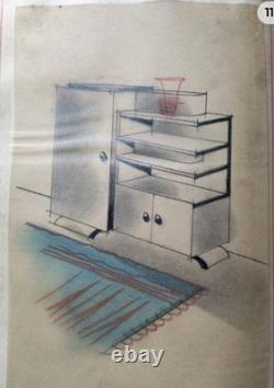 Antique Book, Art Deco Furniture Design, 188 Drawing Plates, Pierre Tridon