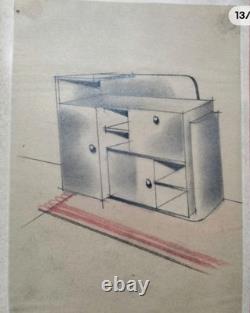 Antique Book, Art Deco Furniture Design, 188 Drawing Plates, Pierre Tridon