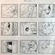 Boom. Original Plate B. Rabier The Laughing Cow Drawing Comic Gédéon Babar