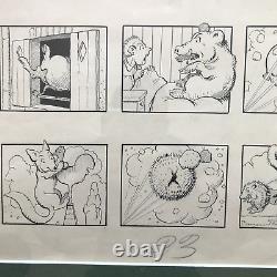 BOUM drawing LAUGHING COW Original Panel signed RABIER Gédéon vintage antique