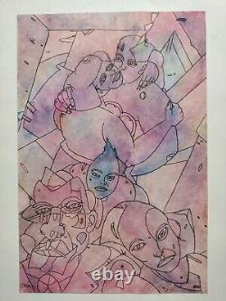 Barbe Andre Drawing Original Comics Fantastic Board Animated Kiss Characters