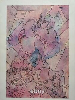 Barbe Andre Drawing Original Comics Fantastic Board Animated Kiss Characters