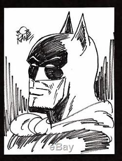 Batman Original Drawing Signed By Its Creator Bob Kane