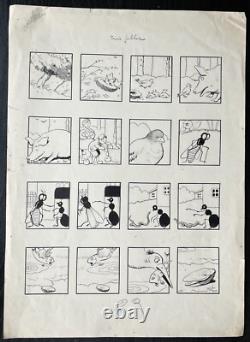 Benjamin RABIER Original signed drawing plate