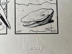 Benjamin RABIER Original signed drawing plate