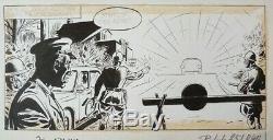 Billy Hattaway Original Plate By Antonio Parras For Pilote In 1965 Yéyé