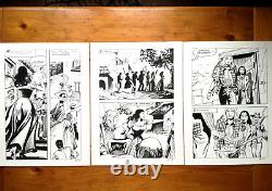 Birago BALZANO Zora 1976 Rare series 6 panels! Italian comic Original board