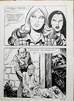 Birago BALZANO Zora 1976 Rare series 6 panels! Italian comic Original board