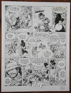 Blueberry The Blood Price Planche 45 Signed Colin Wilson Original Plate