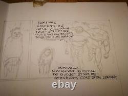 Board Bd Original Seed Sketch Drawings Marc Riou No Druillet Les Humanoids