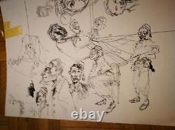 Board Bd Original Seed Sketch Drawings Marc Riou No Druillet Les Humanoids