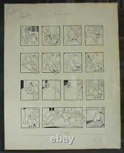 Board Original Drawing Benjamin Rabier (1864-1939) 10 Degrees Below