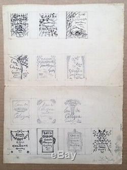 Board Original Drawings Projects Labels Eau De Cologne Perfume Geldy 1921