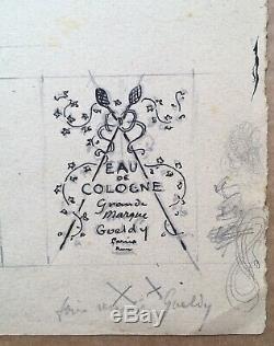 Board Original Drawings Projects Labels Eau De Cologne Perfume Geldy 1921