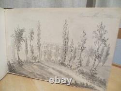 Charming Album Of 50 Original Drawing Boards Dating From 1860 Landscapes