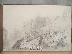 Charming Album Of 50 Original Drawing Boards Dating From 1860 Landscapes