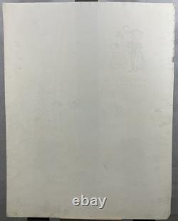 Chinese Ink Comic Project Board for Illustration Around 1940