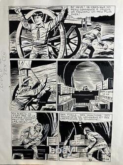 Chinese Ink Comic Strip from the Rodéo Tex Willer Magazine Numbered